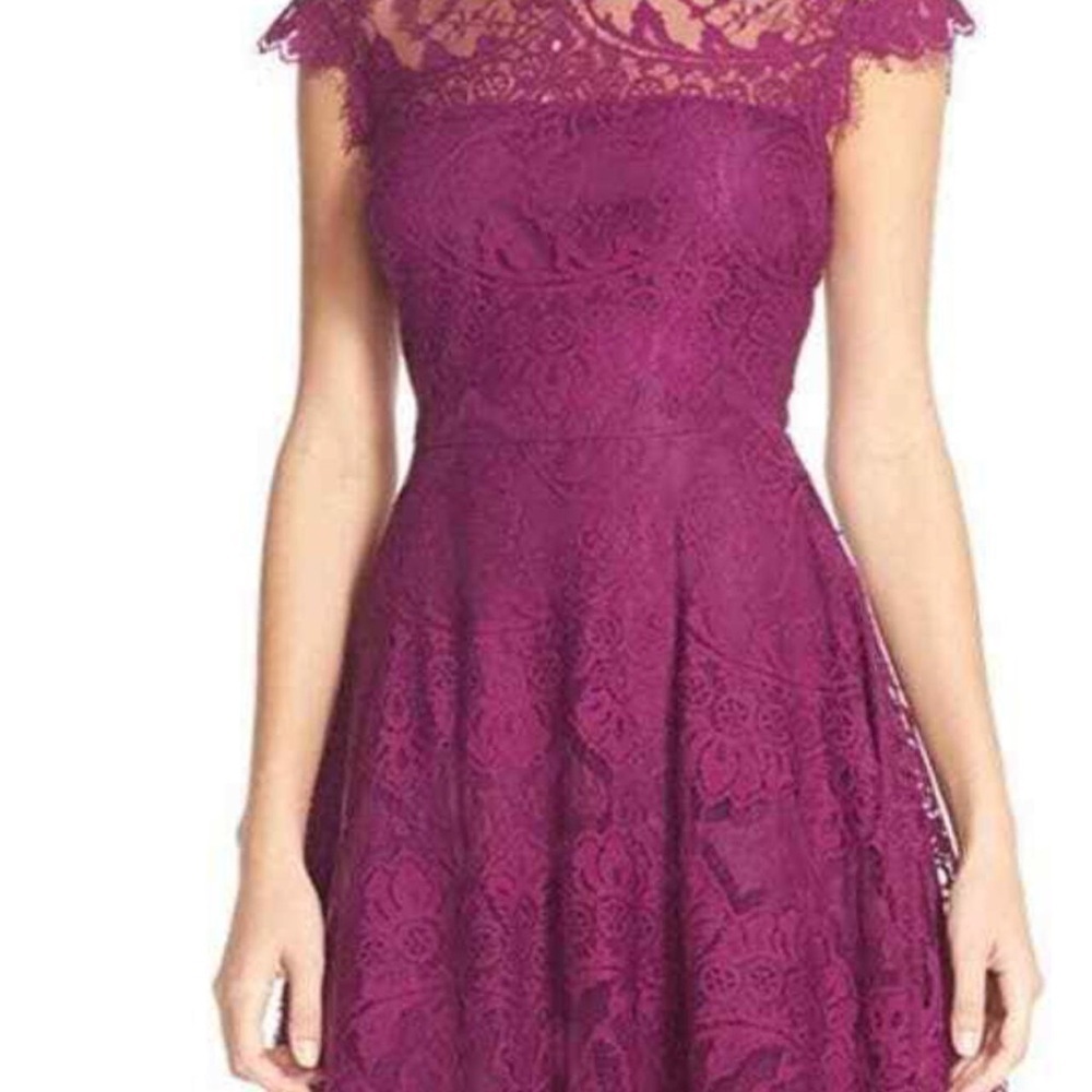 BB Dakota Purple Lace Dress